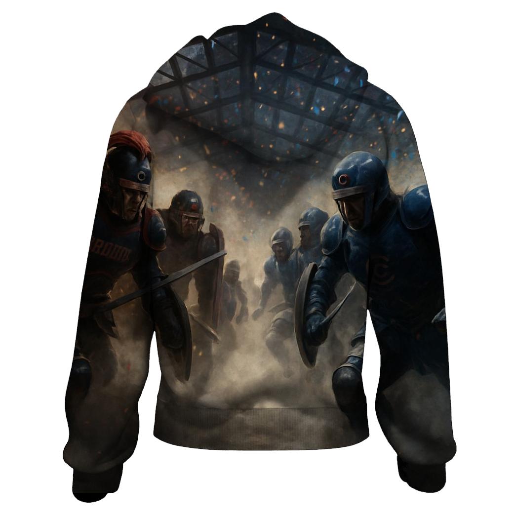 Thunder Tunnel Entrance Braves And Cubs zip-up hoodies