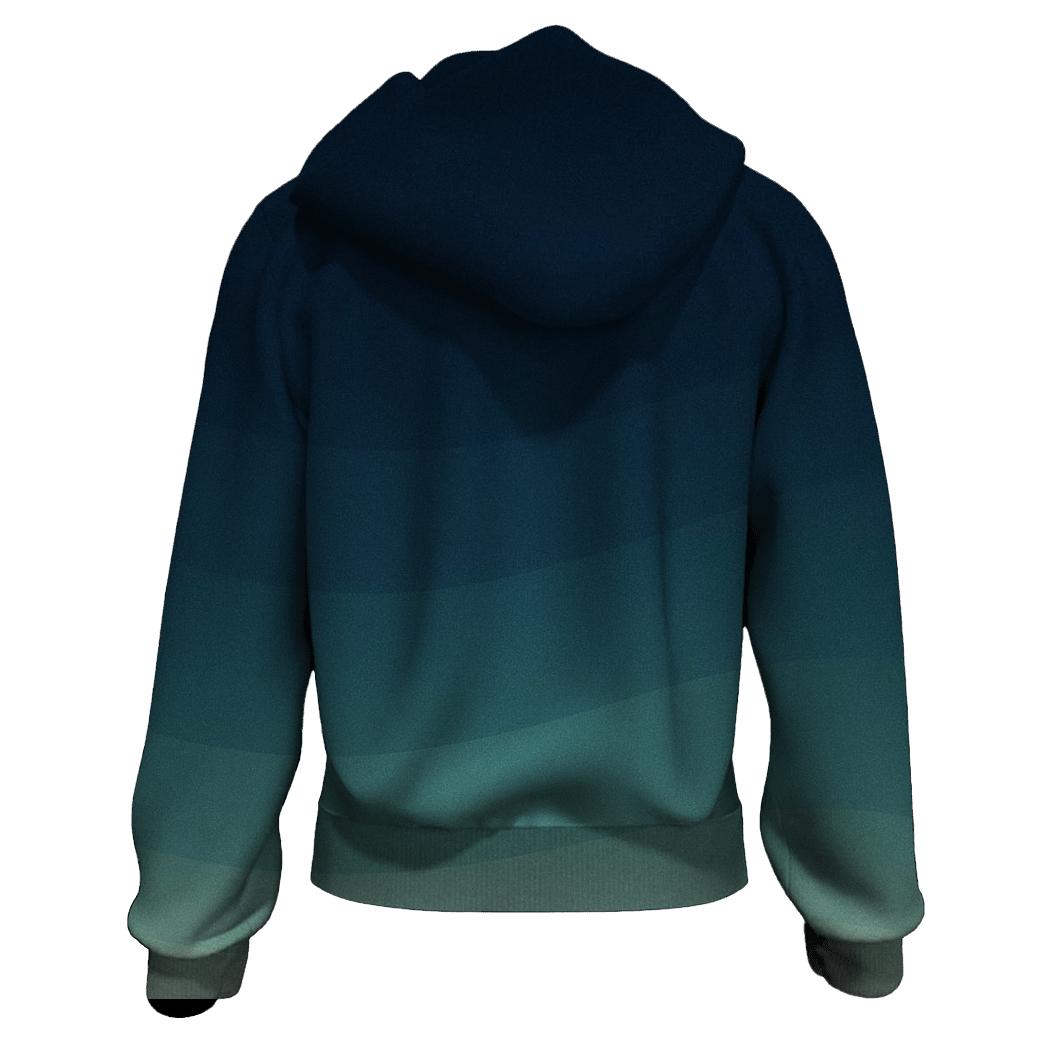 Moonlit Tidal Fade designer hoodies