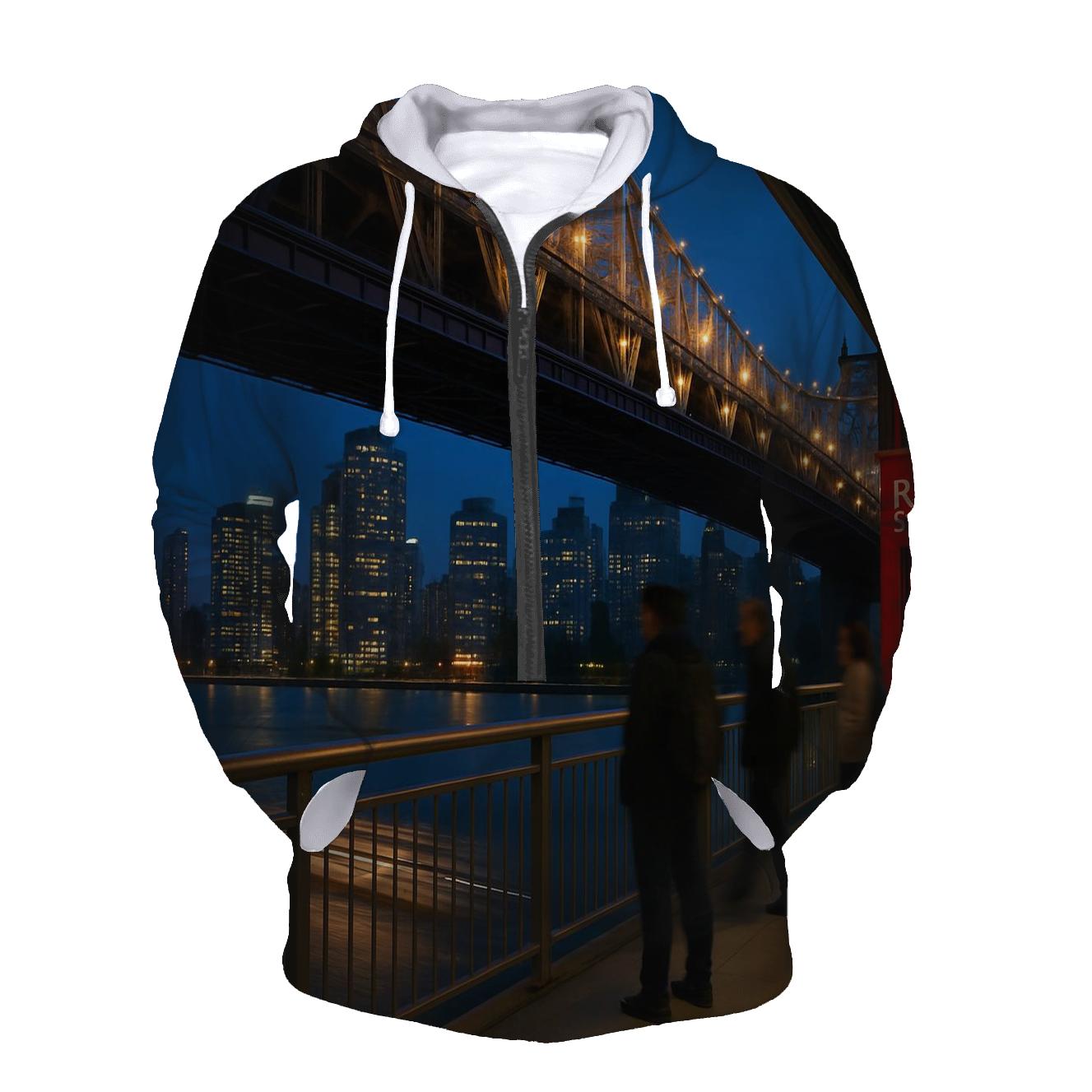 Autumn Evening From Roosevelt Island Tram Station designer hoodies