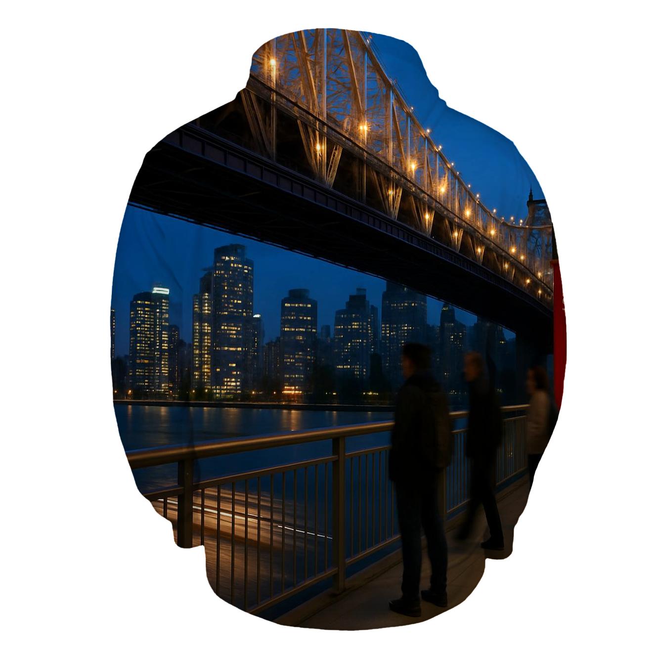 Autumn Evening From Roosevelt Island Tram Station designer hoodies