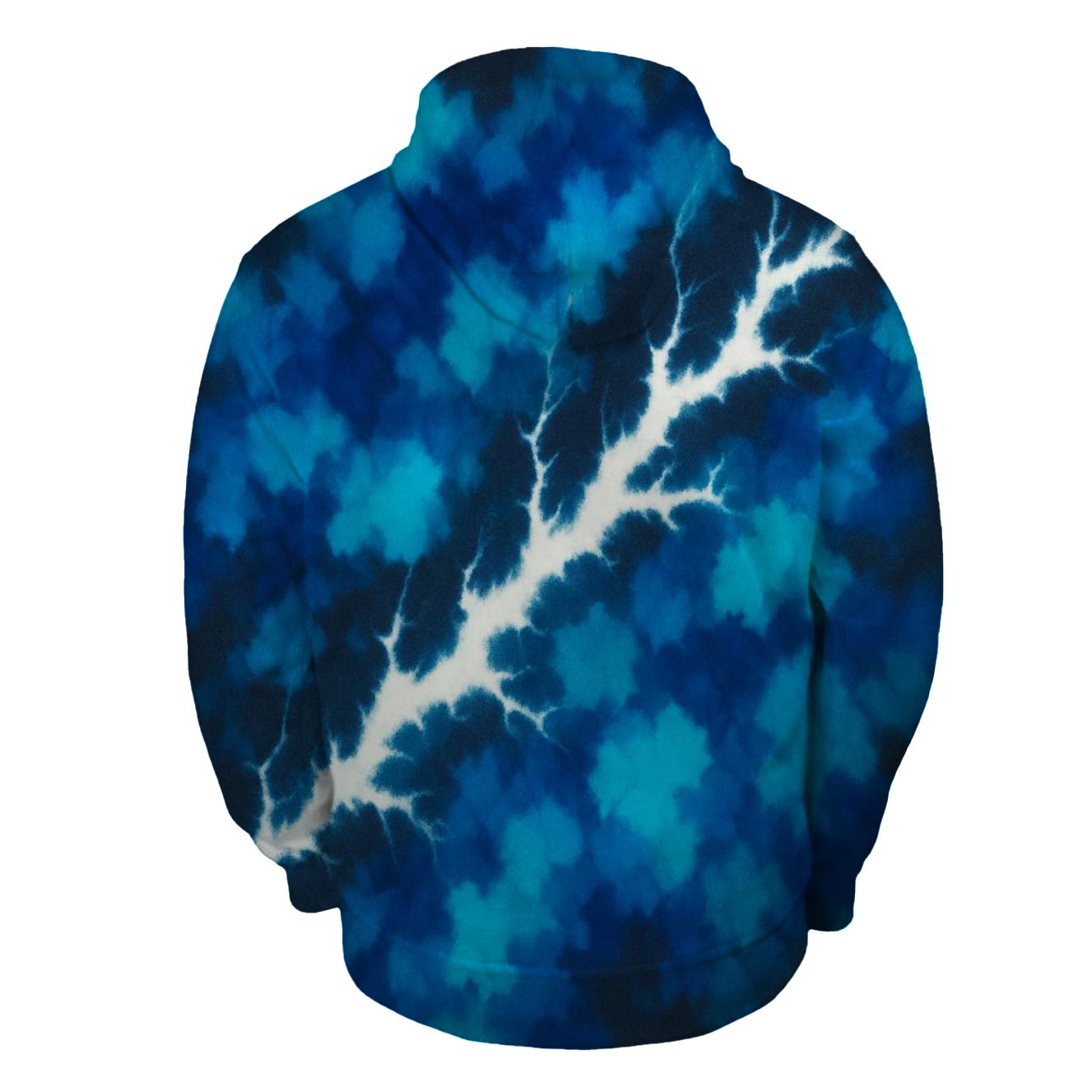Diagonal Lightning Crumple Storm hoodies fashion
