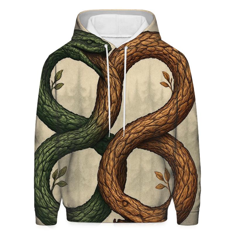 Forest Spirit Twin Ouroboros pullover hoodies