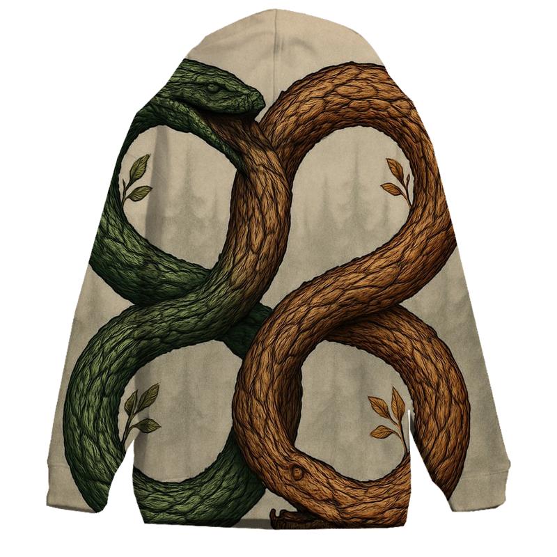 Forest Spirit Twin Ouroboros pullover hoodies