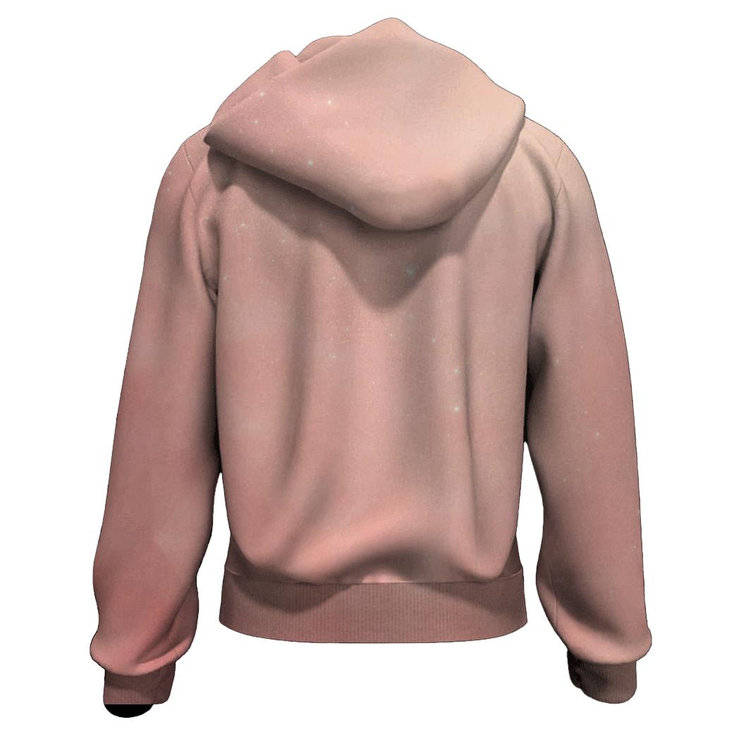 Rose Quartz Stardust Veil printed hoodies