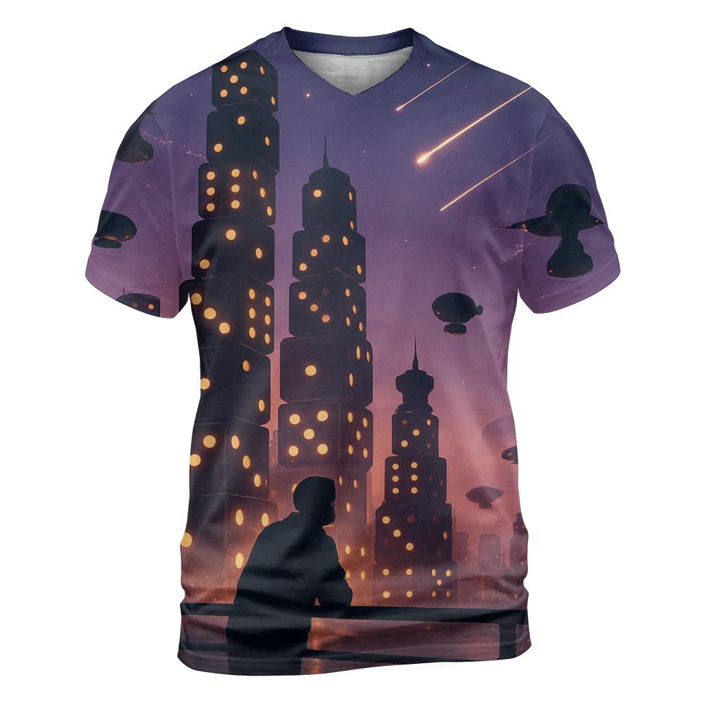 Dice Tower City At Dusk personalized full print shirts