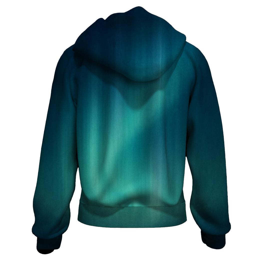 Frozen Aurora Veil hoodies fashion