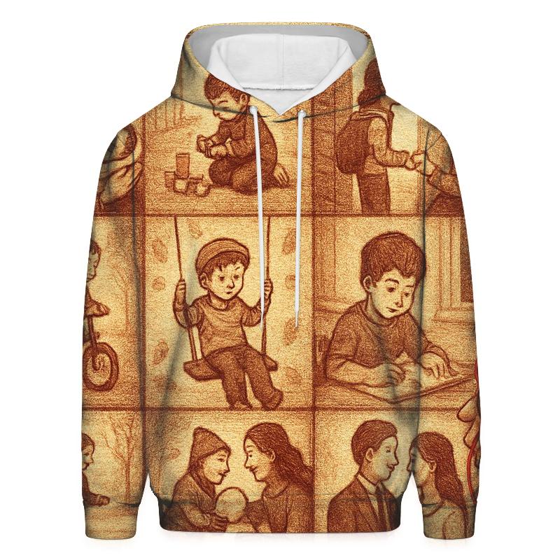 The Thread Of Her Love Woven Through My Days premium hoodies