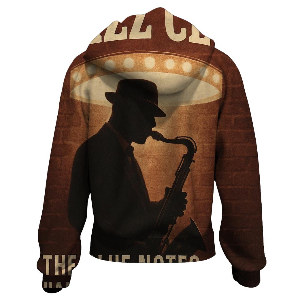 Vintage Jazz Club Night Poster custom hoodies
