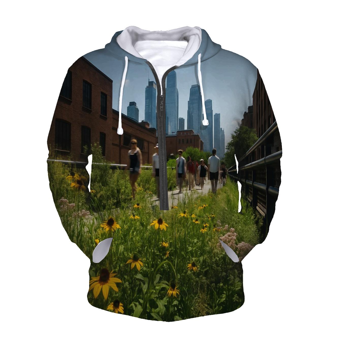 Noon Heat Haze Over Midtown From The High Line hoodies fashion