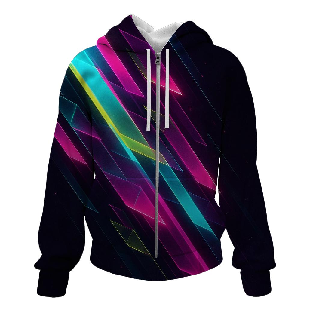 Neon Prism Cascade hoodie trends