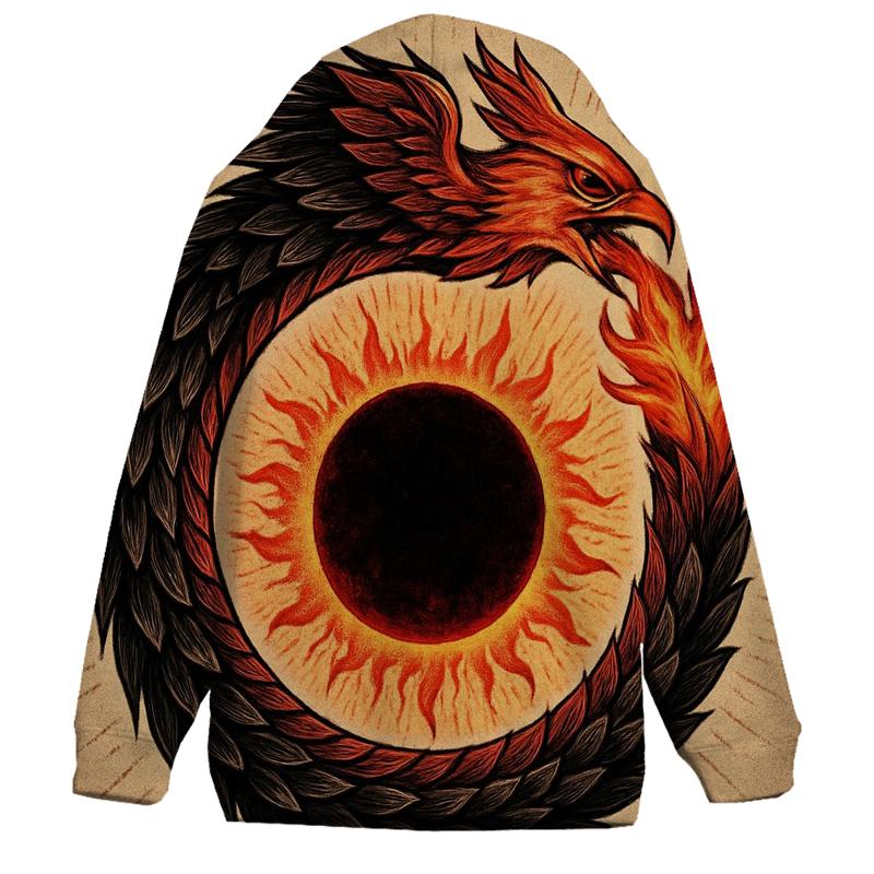 Solar Eclipse Phoenix Ouroboros hoodies fashion