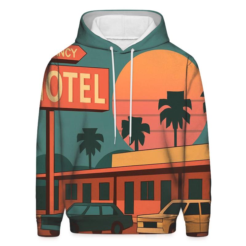 Sunset Motel Roadside custom hoodies