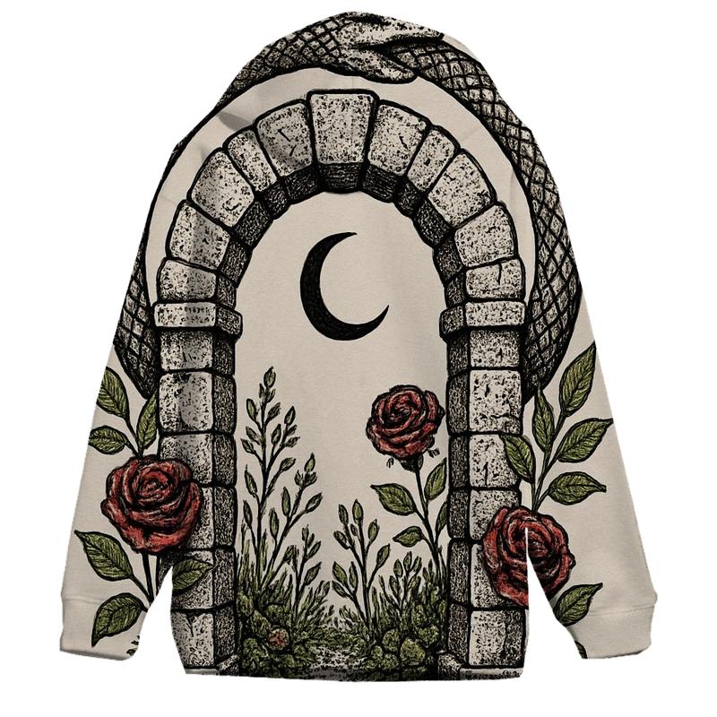 Alchemical Garden Ouroboros Gate custom hoodies