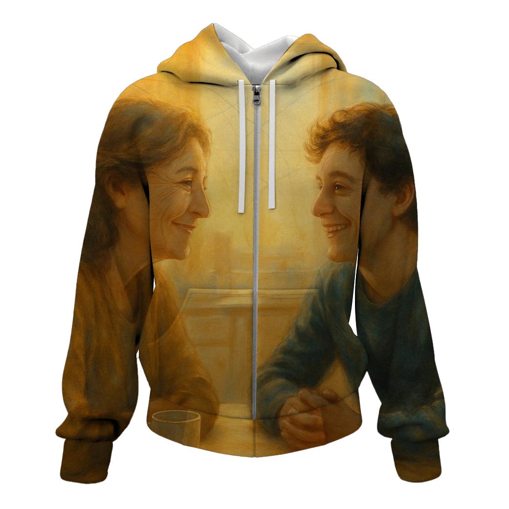 The Map Written In Her Smile graphic hoodies