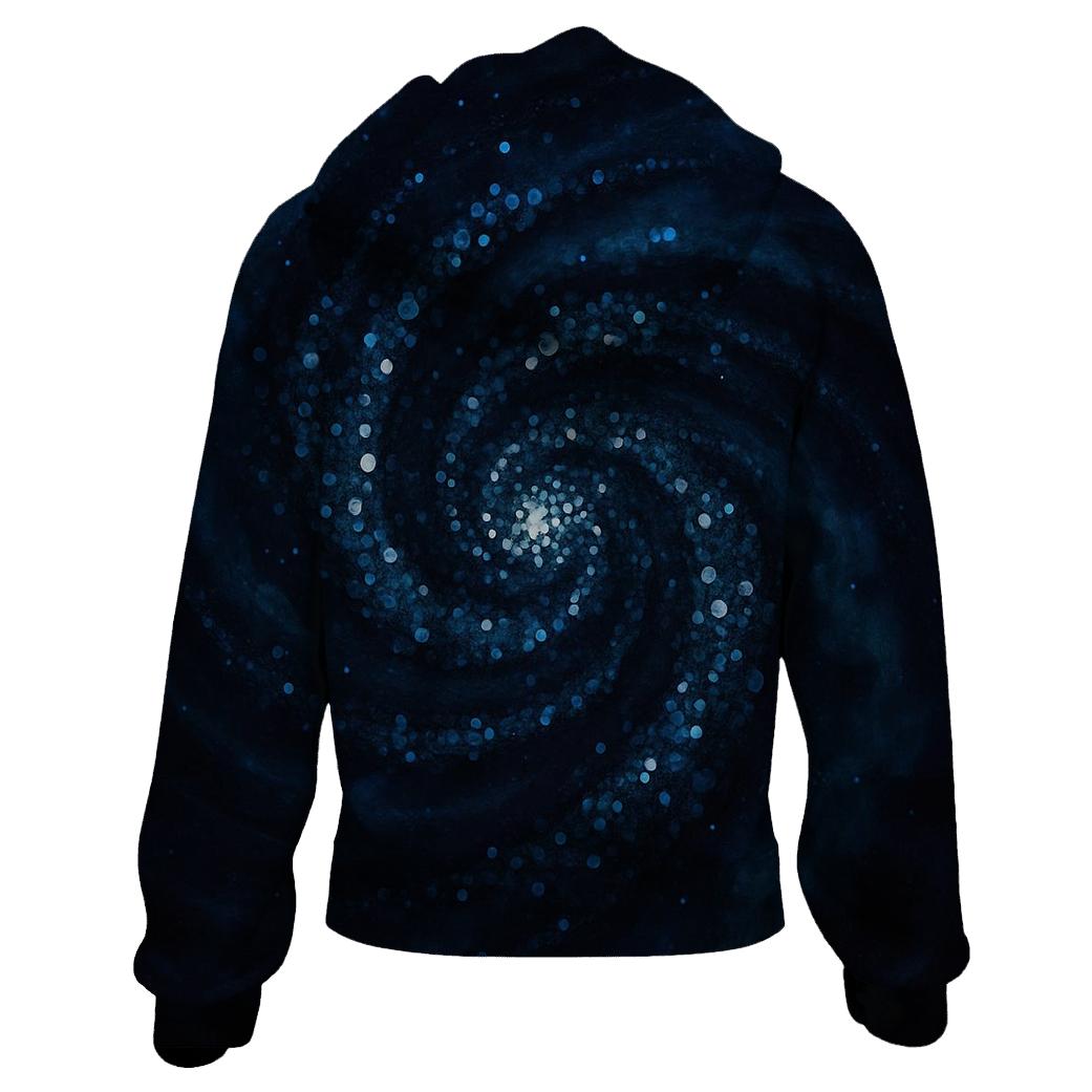 Midnight Sequin Nebula lightweight hoodies