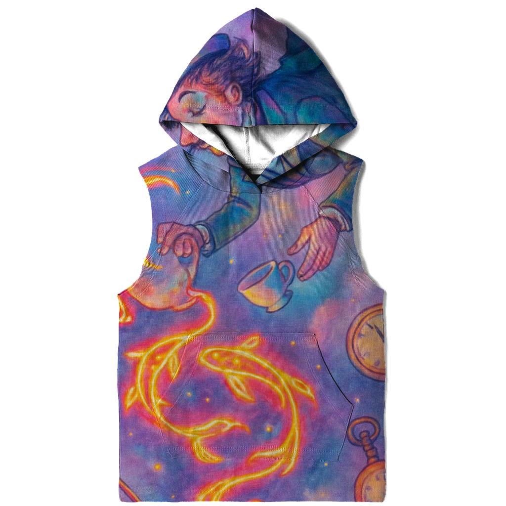 Chaotic Tea Party In Zero Gravity zip-up hoodies