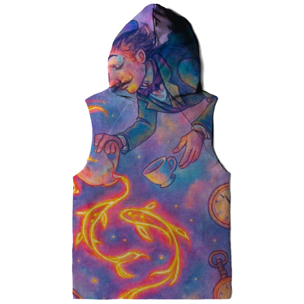 Chaotic Tea Party In Zero Gravity zip-up hoodies