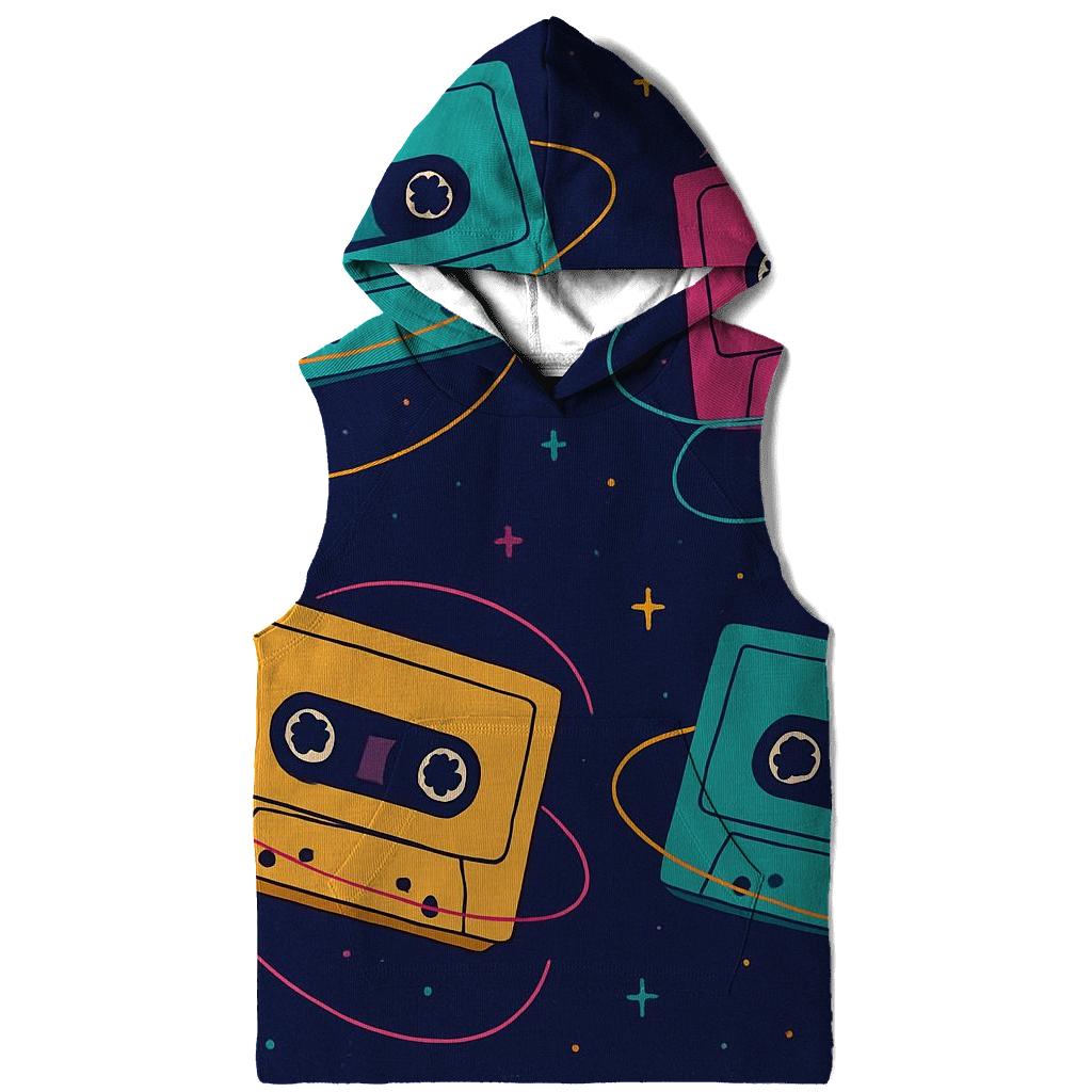 Cassette Planet Orbit printed hoodies