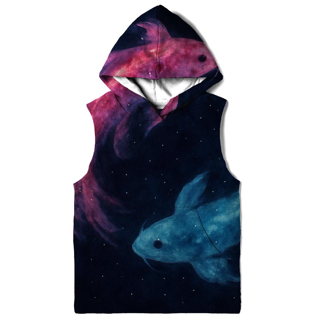 Nebula Ink Koi Flow designer hoodies