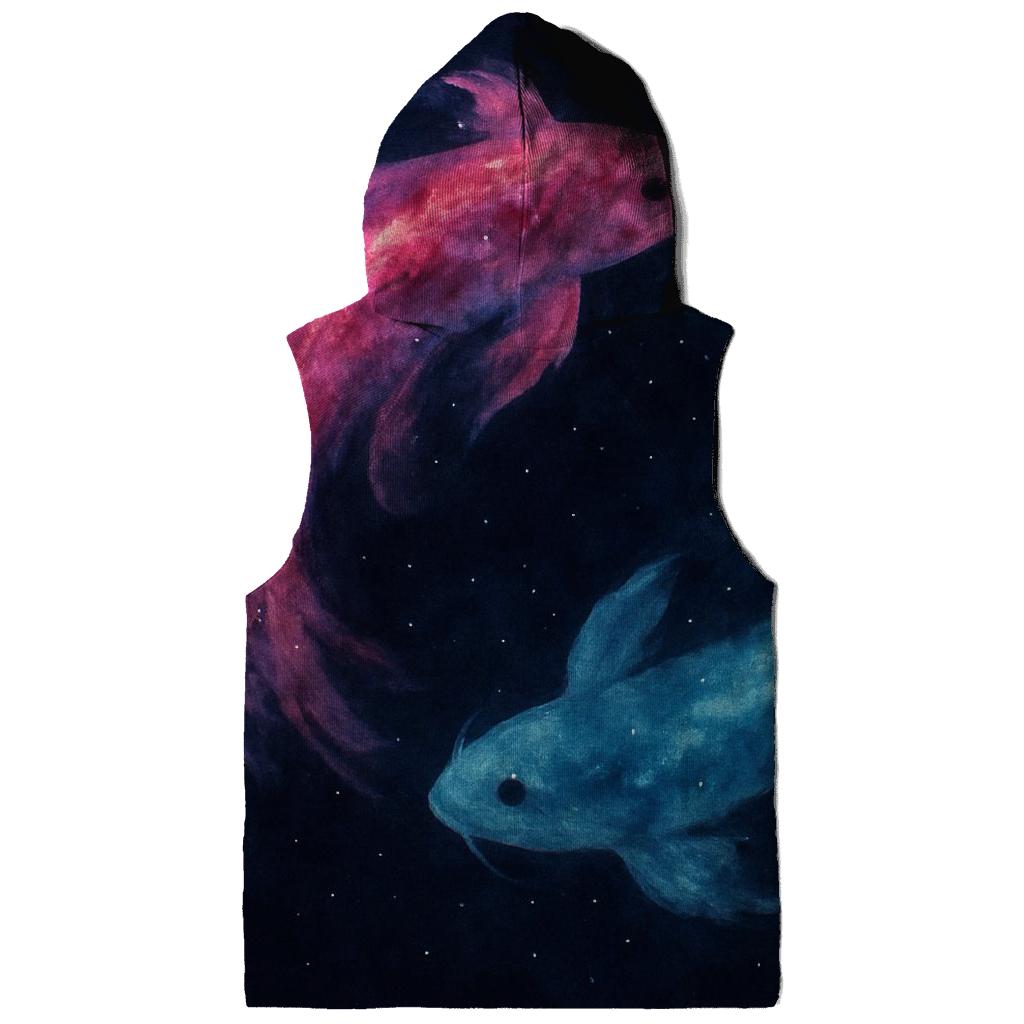 Nebula Ink Koi Flow designer hoodies