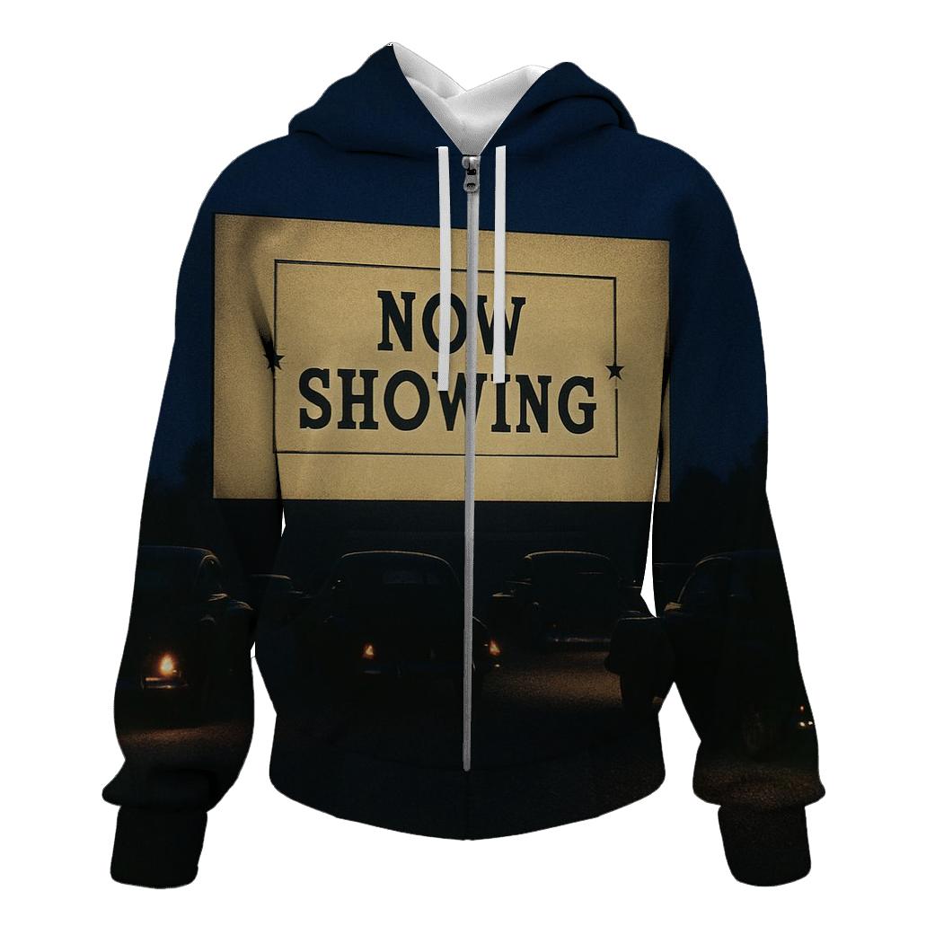 Classic Drive In Cinema Night Scene pullover hoodies