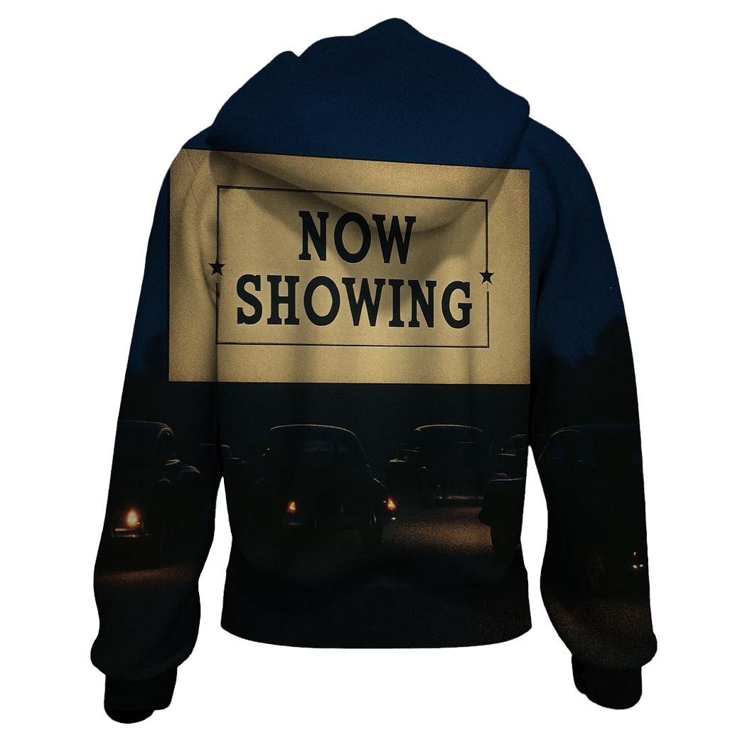 Classic Drive In Cinema Night Scene pullover hoodies