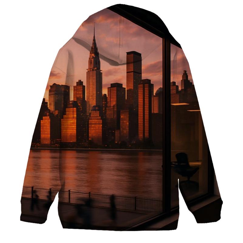 Sunset Reflections In Long Island City Windows hoodie designs