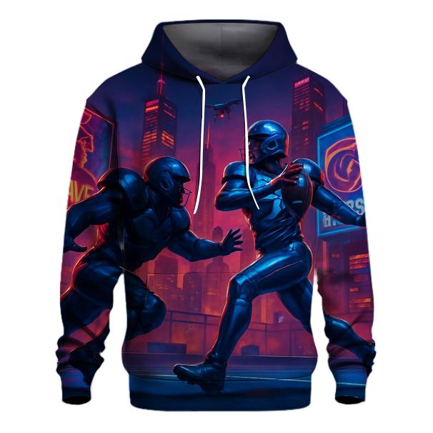 Skyline Blitz Braves And Cubs City Night Game graphic hoodies