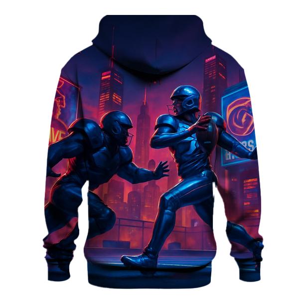 Skyline Blitz Braves And Cubs City Night Game graphic hoodies