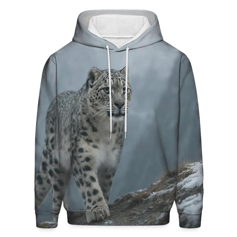 Glacial Ascent Snow Leopard heavyweight hoodies