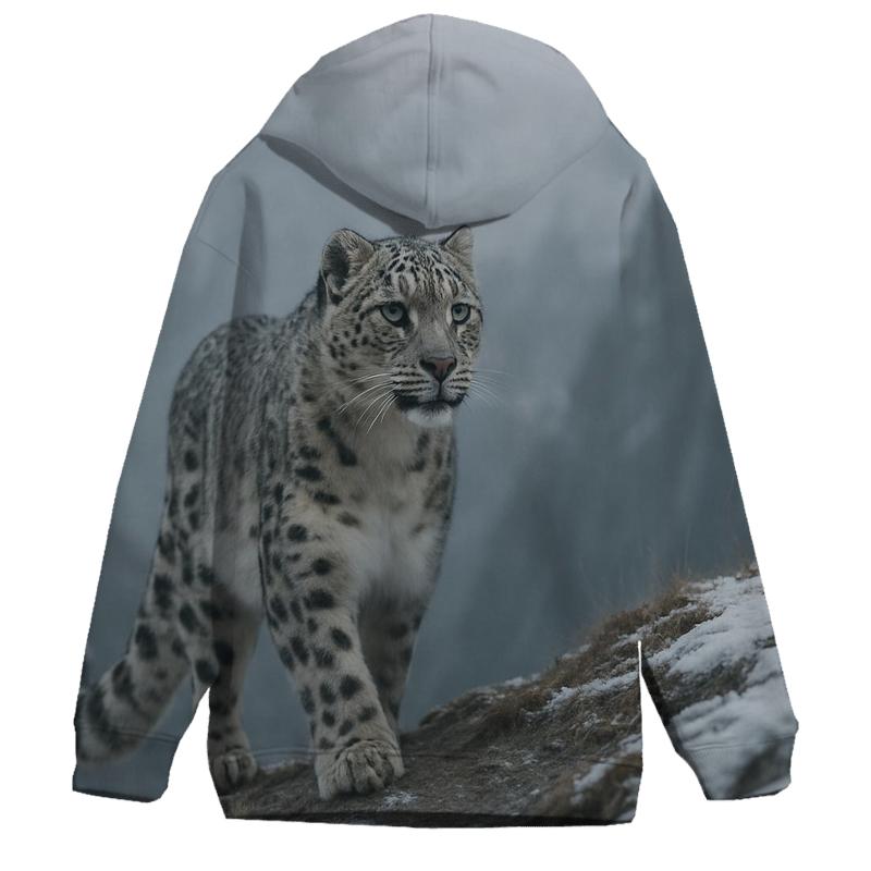 Glacial Ascent Snow Leopard heavyweight hoodies