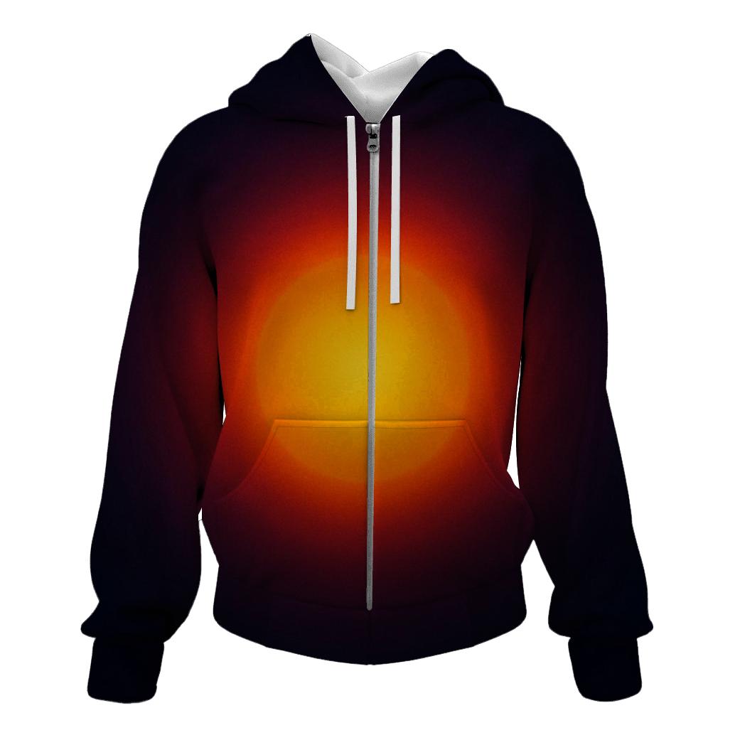 Ember To Indigo Eclipse graphic hoodies