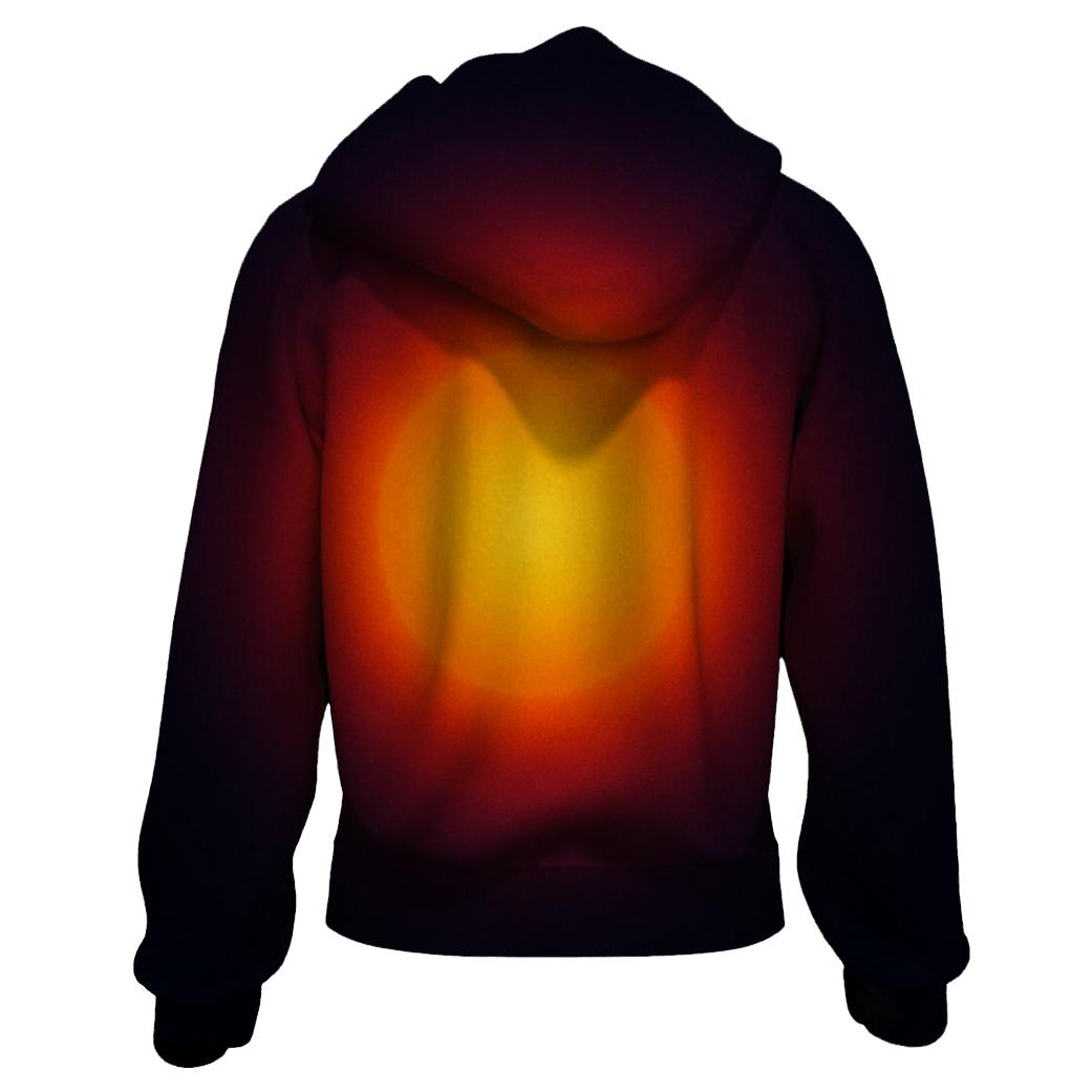 Ember To Indigo Eclipse graphic hoodies