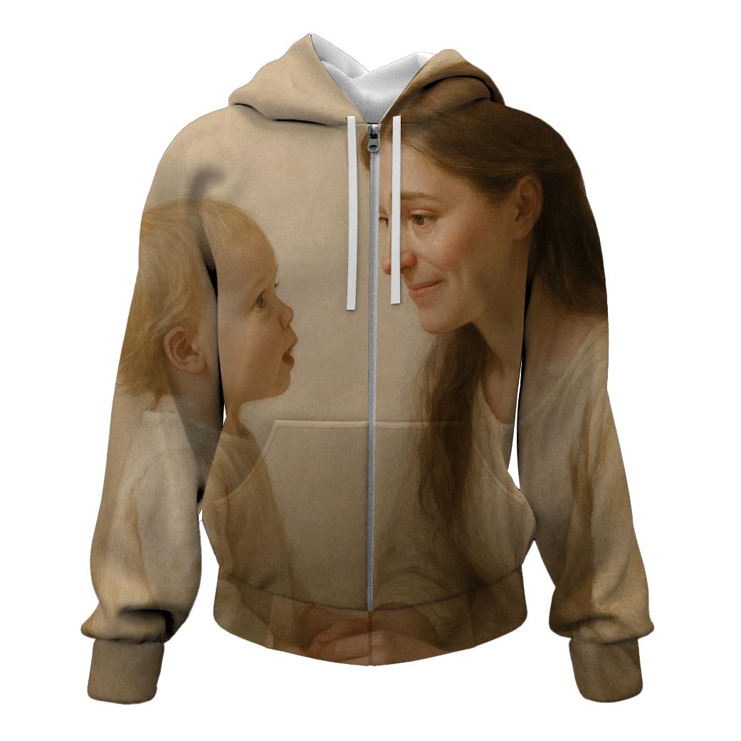 The First Name My Soul Learned To Say zip-up hoodies