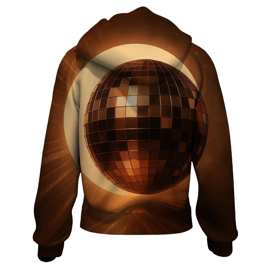 Bronzed Disco Eclipse embroidered hoodies