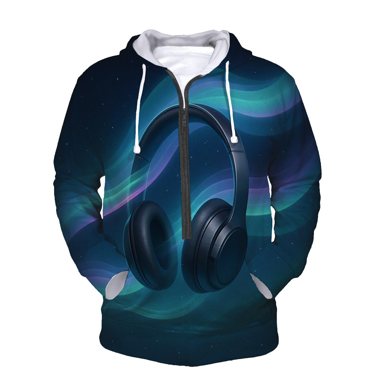 Aurora Headphone Drift zip-up hoodies