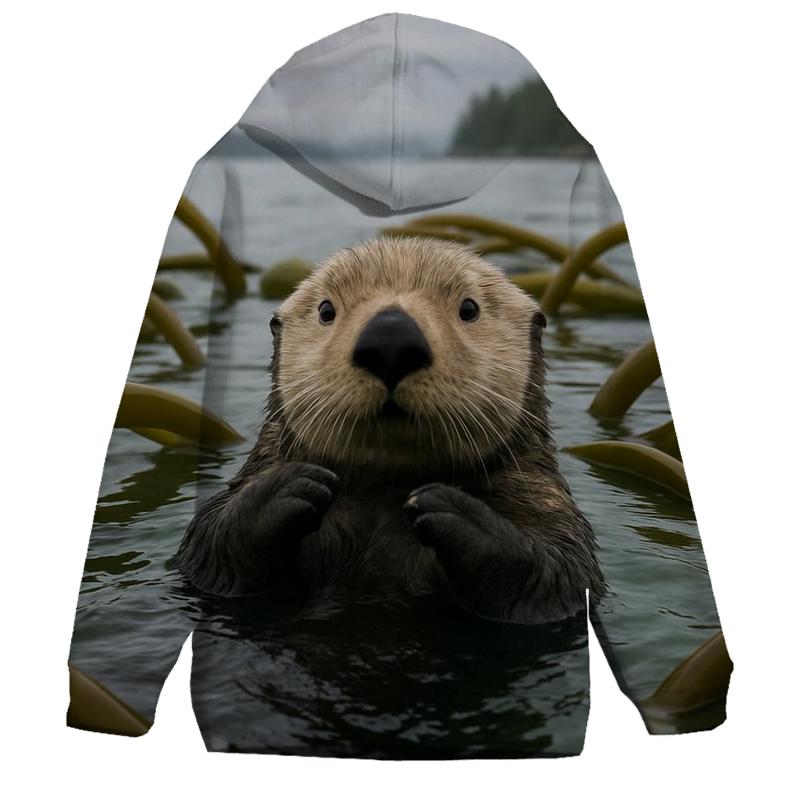 Kelp Forest Patrol Sea Otter custom hoodies
