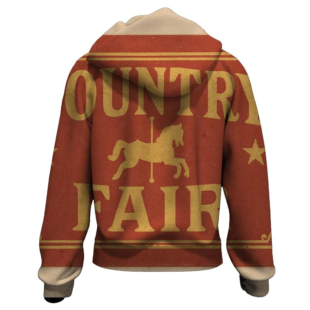Rustic Country Fair Ticket Art hoodie trends