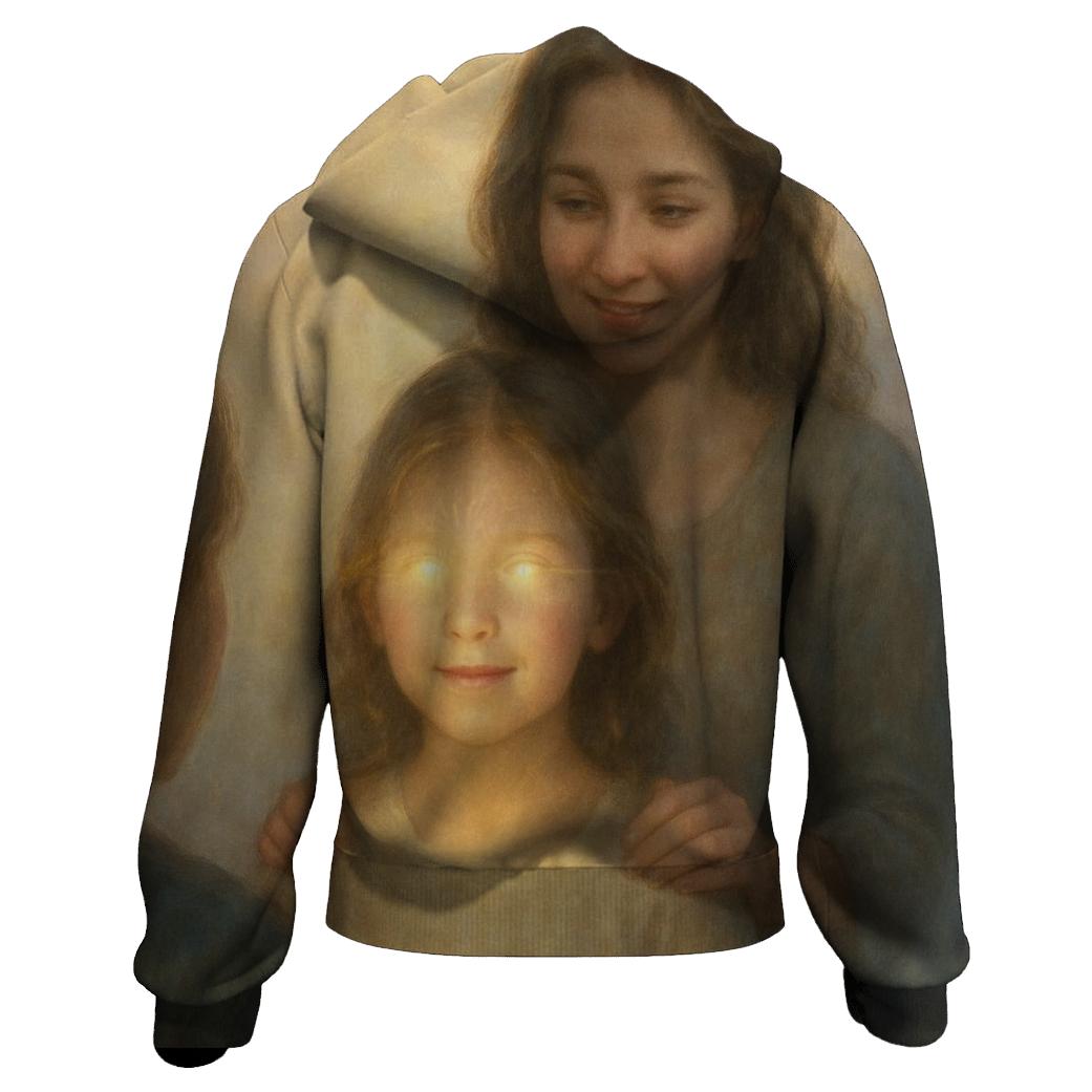 The Light She Placed Behind My Eyes printed hoodies