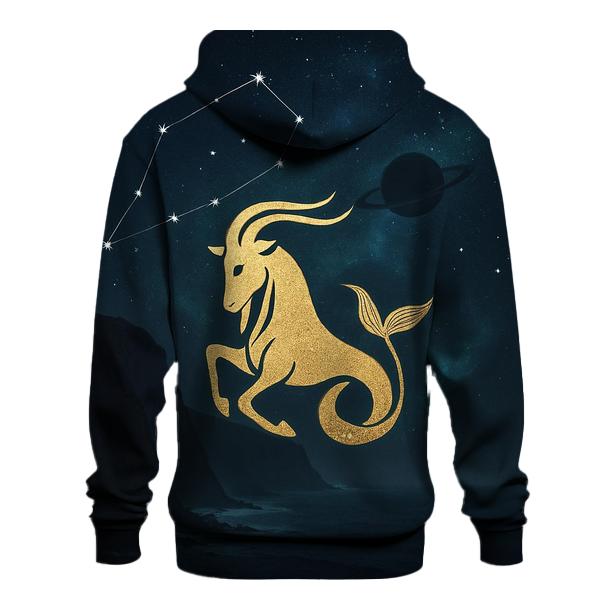 Luminous Capricorn Sea Goat Sigil zip-up hoodies