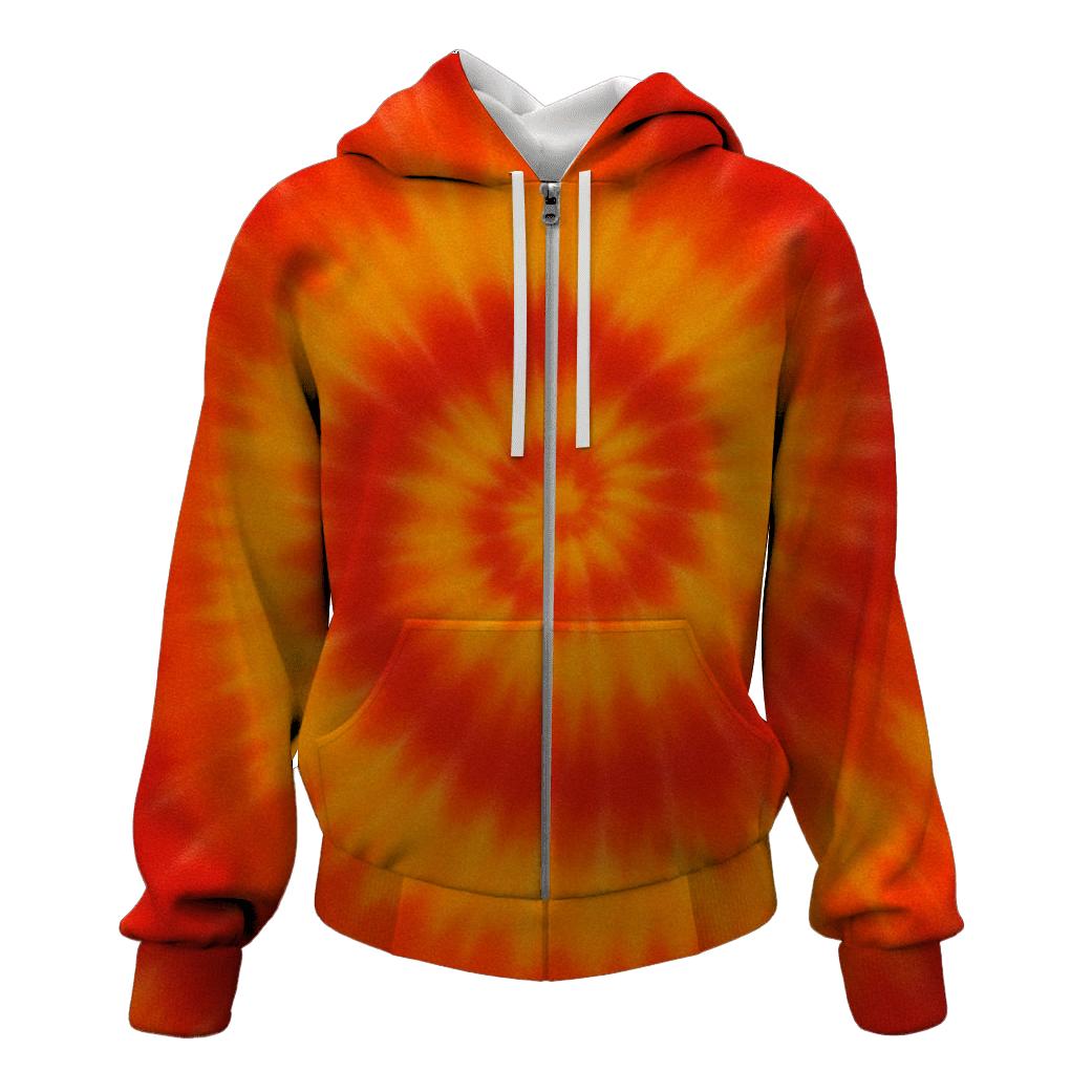 Solar Flare Spiral Radiance lightweight hoodies