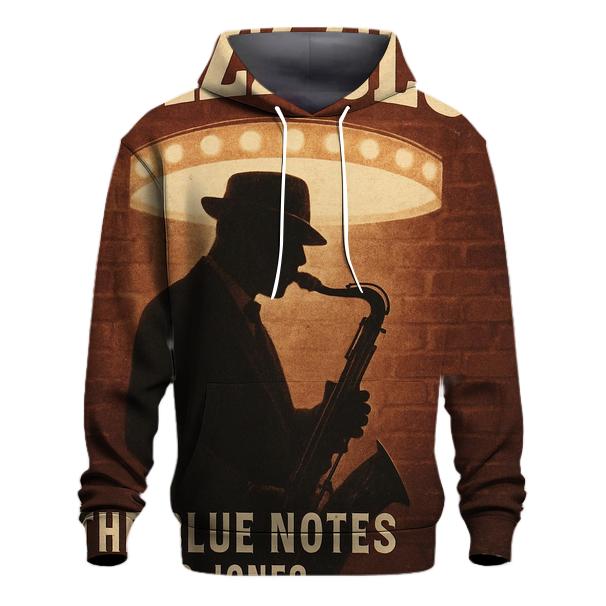 Vintage Jazz Club Night Poster designer hoodies
