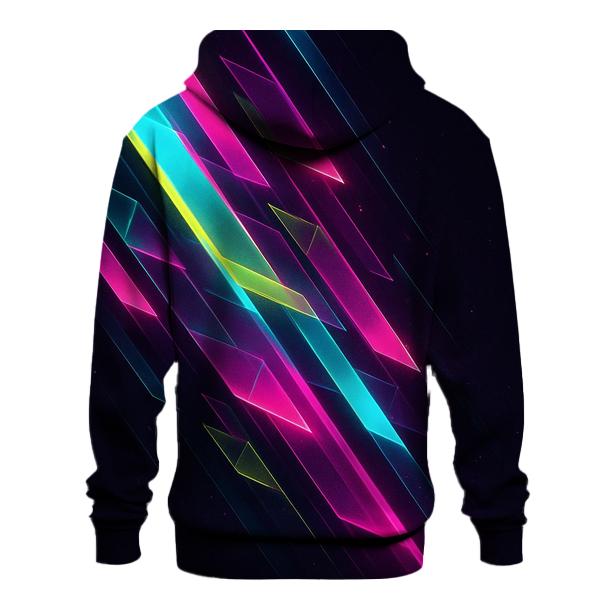 Neon Prism Cascade hoodies fashion