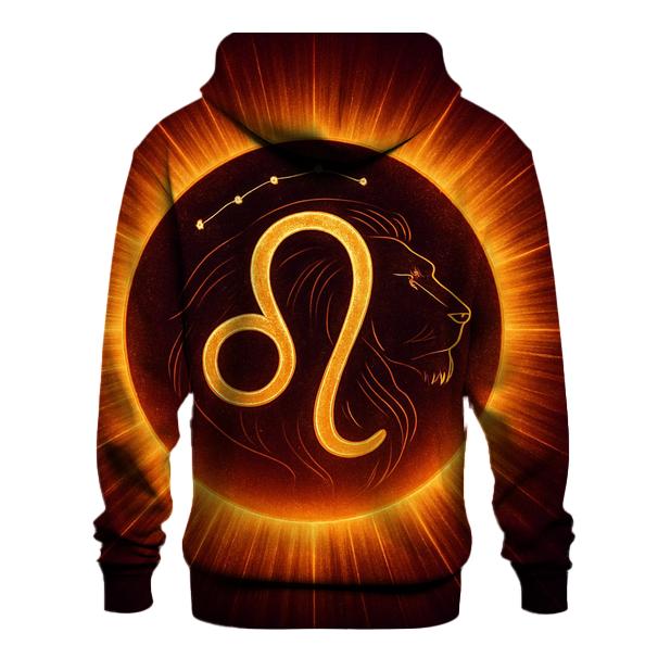 Solar Crown Leo Zodiac Crest heavyweight hoodies