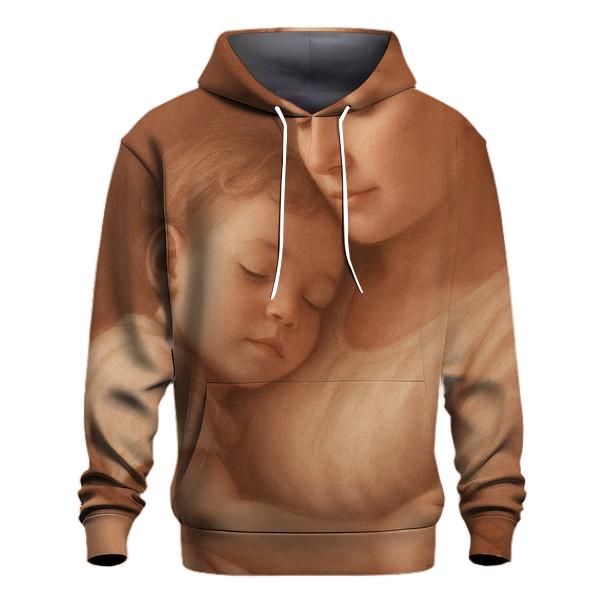 Her Heartbeat Beneath My Ear graphic hoodies