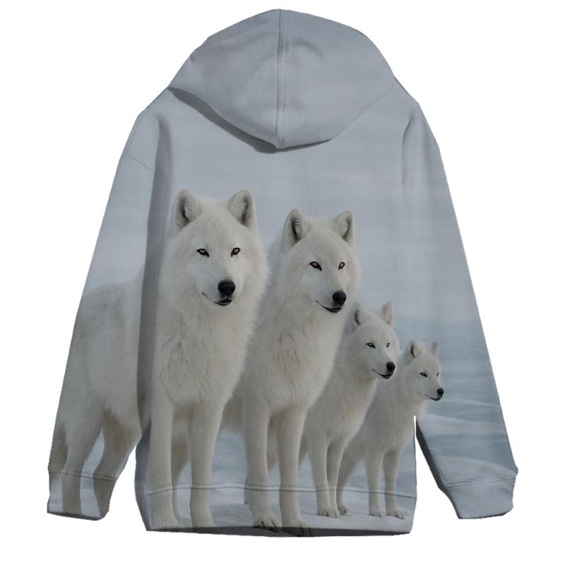 Pack Summit Arctic Wolves zip-up hoodies