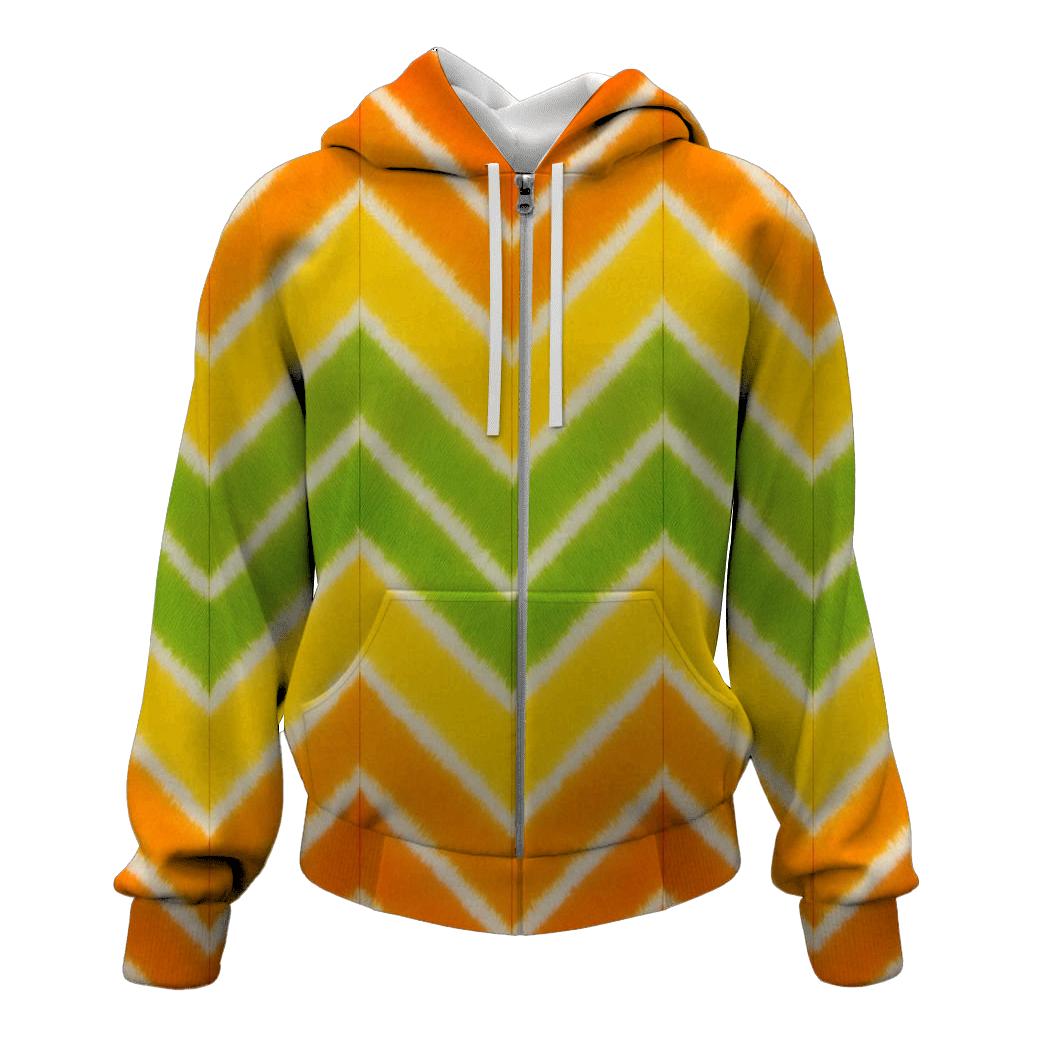 Citrus Cascade Accordion Chevron hoodie designs