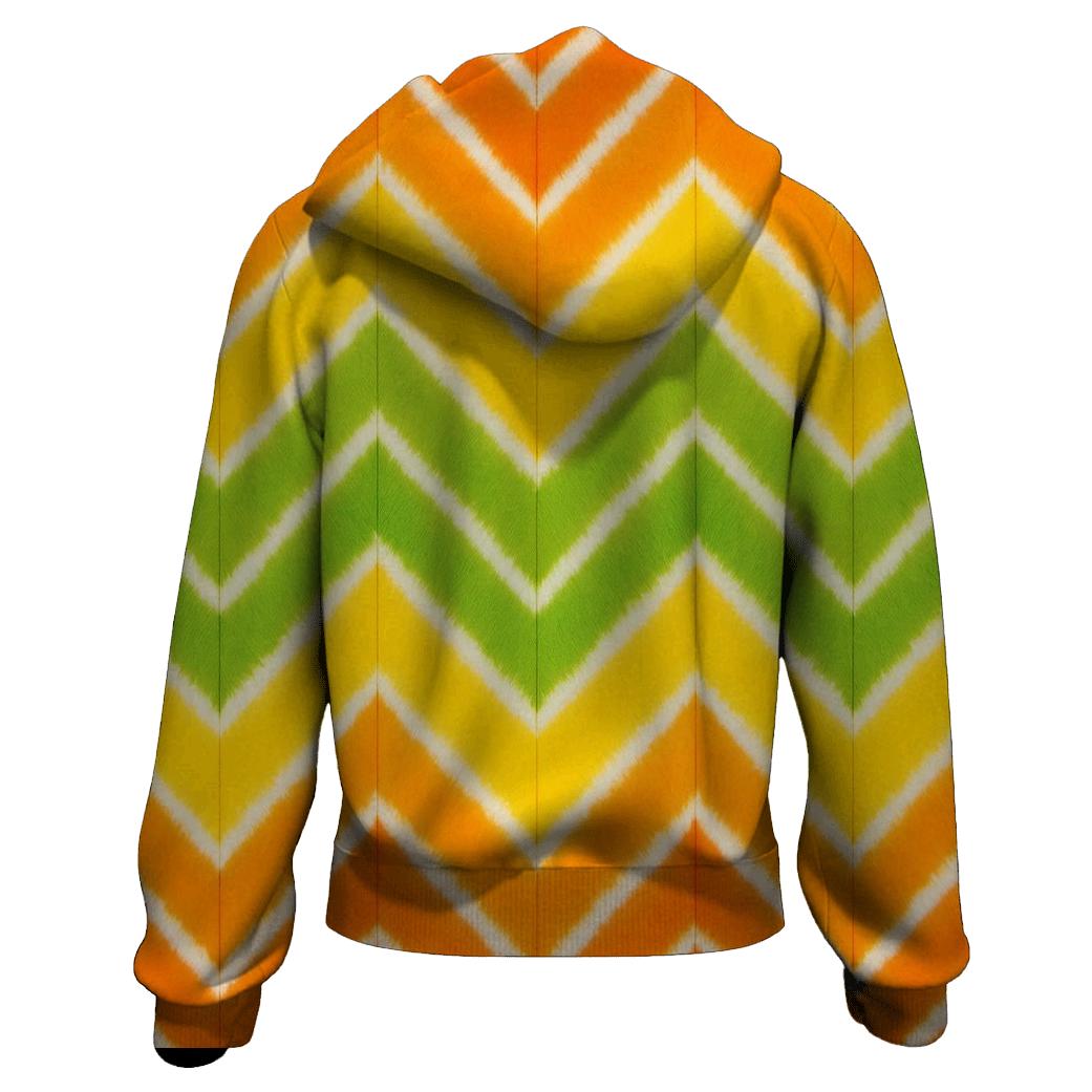 Citrus Cascade Accordion Chevron hoodie designs