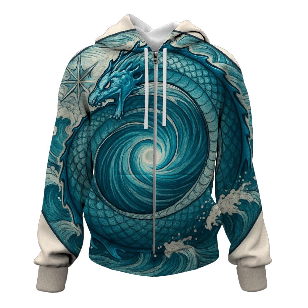 Sea Serpent Maelstrom Ouroboros hoodie designs