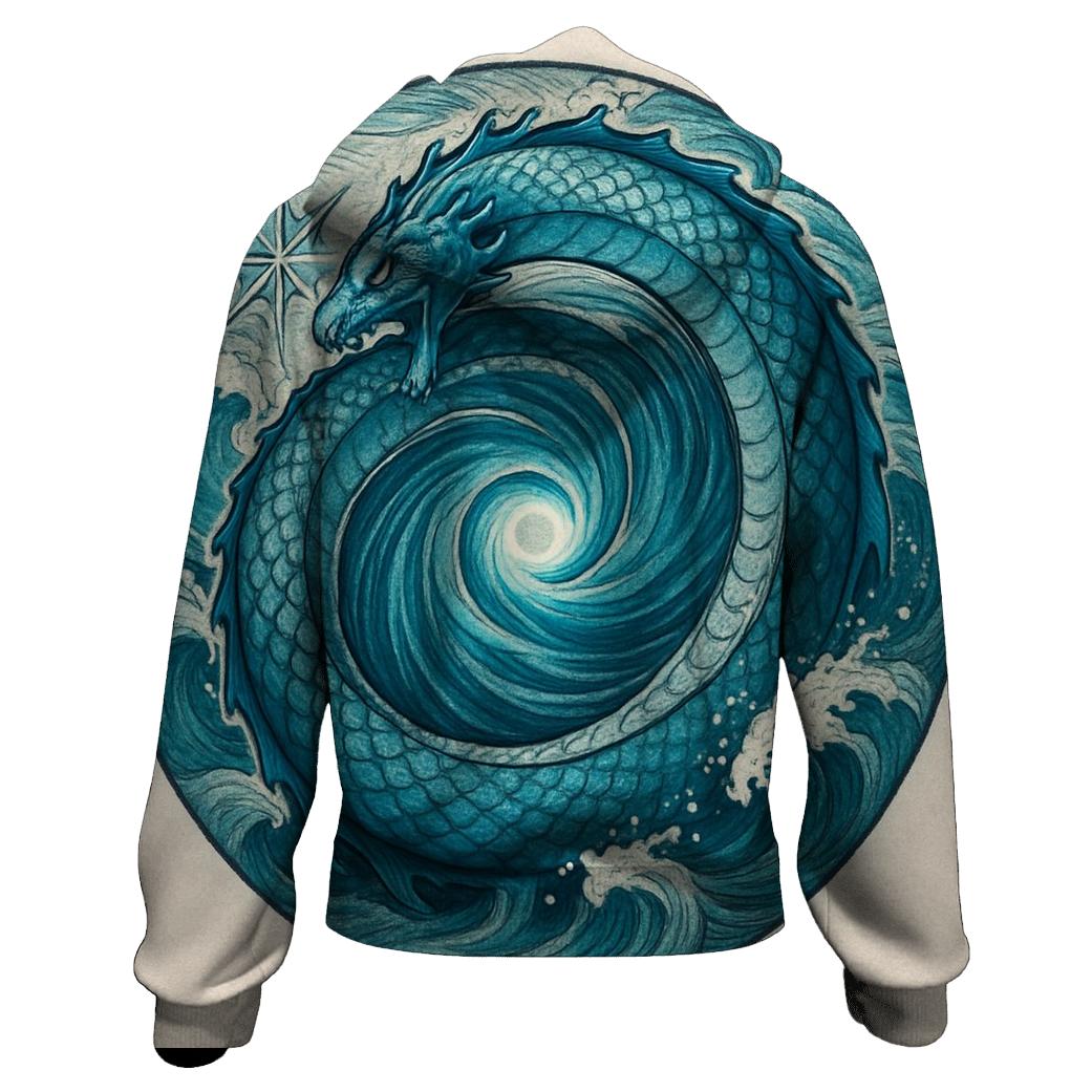 Sea Serpent Maelstrom Ouroboros hoodie designs